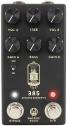 Overdrive, distortion & fuzz effect pedal Walrus audio 385 MKII Black