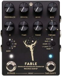 Reverb, delay & echo effect pedal Walrus audio Fable MKII Black
