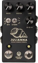 Modulation, chorus, flanger, phaser & tremolo effect pedal Walrus audio Julianna Deluxe Chorus/Vibrato - Black