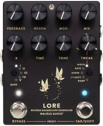 Reverb, delay & echo effect pedal Walrus audio Lore MKII Black