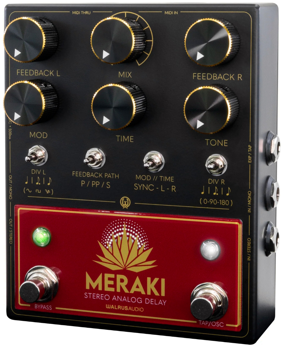 Walrus Audio Meraki Stereo Analog Dual Delay - Reverb, delay & echo effect pedal - Variation 1