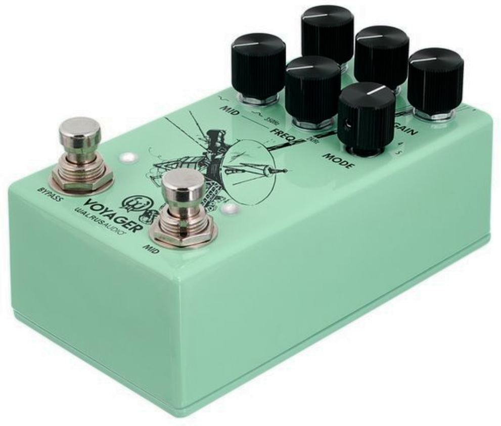 Walrus Audio Voyager Preamp/overdrive Mkii Seafoam - Overdrive, distortion & fuzz effect pedal - Variation 3