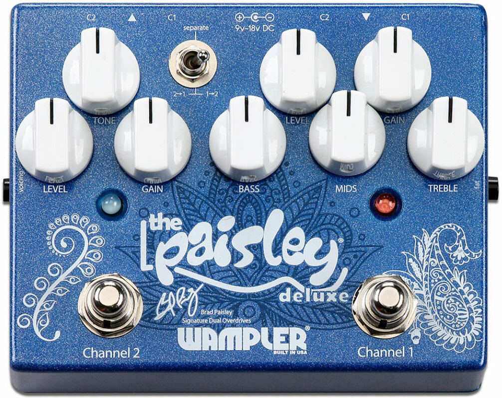 Wampler Brad Paisley Deluxe Overdrive Signature - Overdrive, distortion & fuzz effect pedal - Main picture