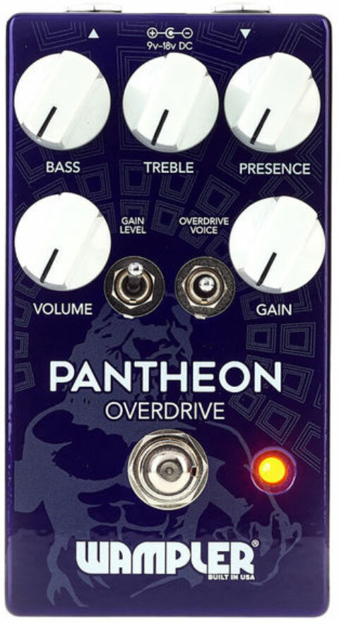 Wampler Pantheon Overdrive - Overdrive, distortion & fuzz effect pedal - Main picture