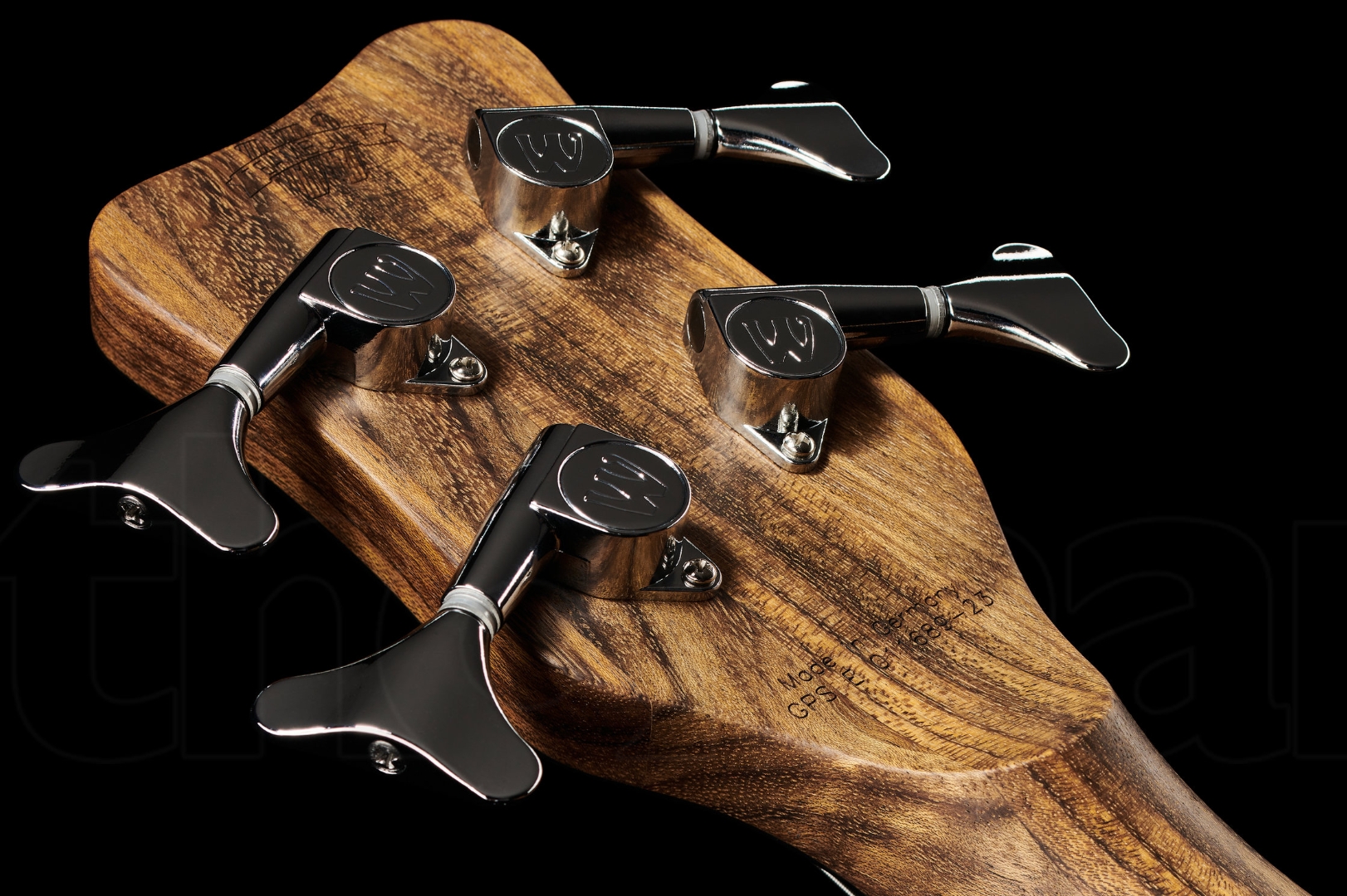 Warwick Corvette $$ 4c Teambuilt Pro Gps Lh Gaucher All Active Wen - Natural Transparent Satin - Solid body electric bass - Variation 4