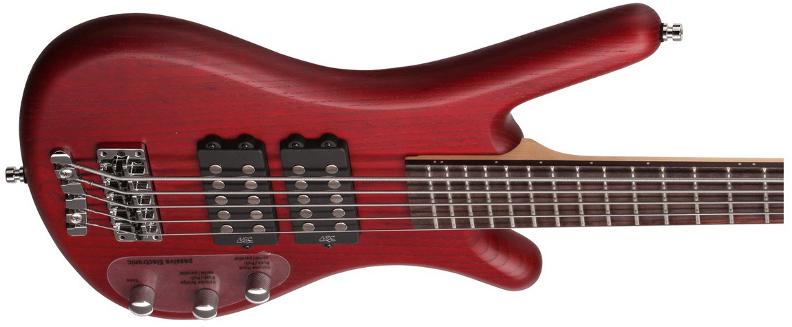 Warwick Corvette $$ 5c Rockbass Active Wen - Burgundy Red Trans. Satin - Solid body electric bass - Variation 2