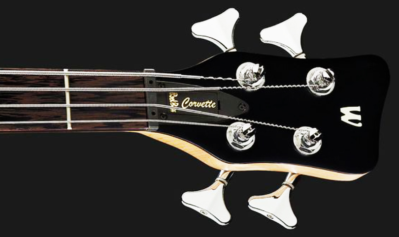 Warwick Corvette Basic 4c Lh Rockbass Gaucher Active Wen - Nirvana Black Trans. Satin - Solid body electric bass - Variation 6