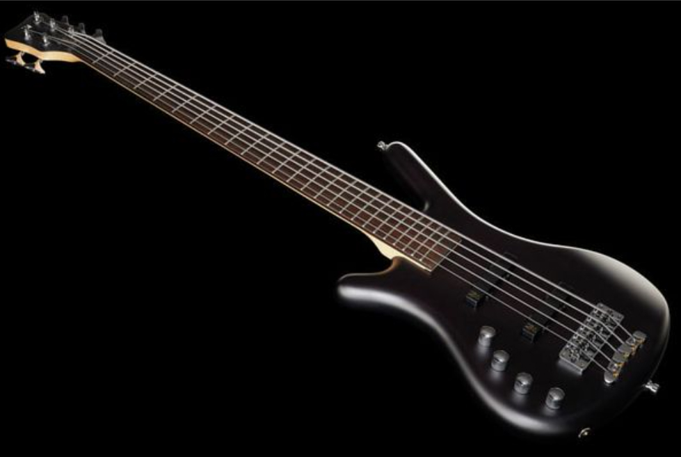 Warwick Corvette Basic 5c Lh Rockbass Gaucher Active Wen - Nirvana Black Trans. Satin - Solid body electric bass - Variation 1