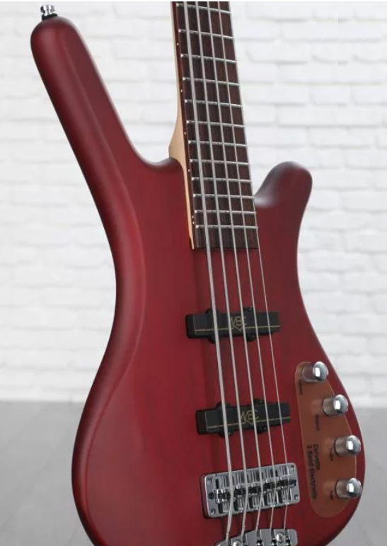 Warwick Corvette Basic 5c Rockbass Active Wen - Burgundy Red Trans. Satin - Solid body electric bass - Variation 2