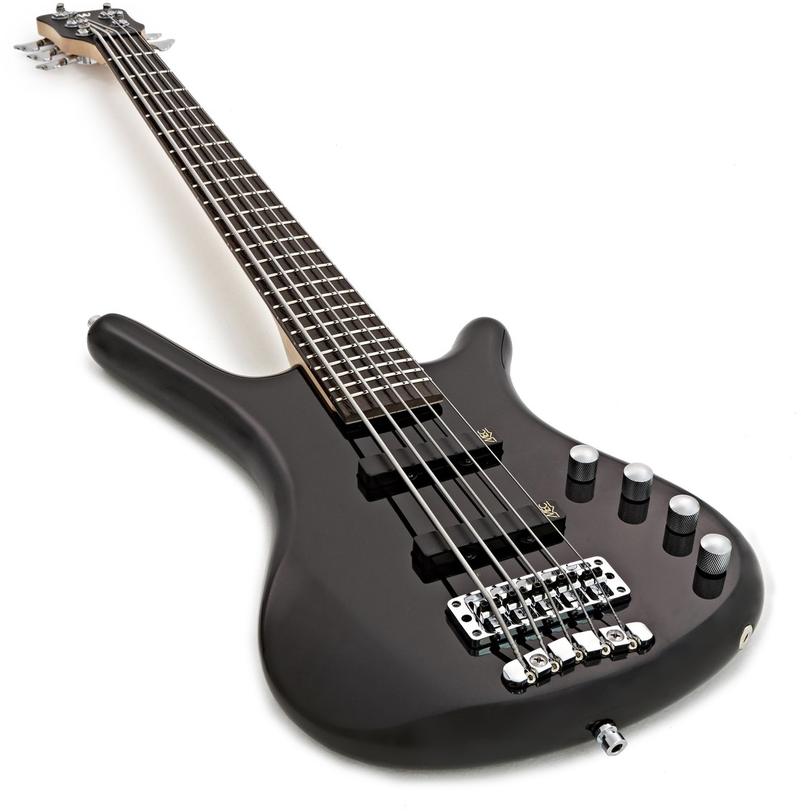 Warwick Corvette Basic 5c Rockbass Active Wen - Solid Black - Solid body electric bass - Variation 2