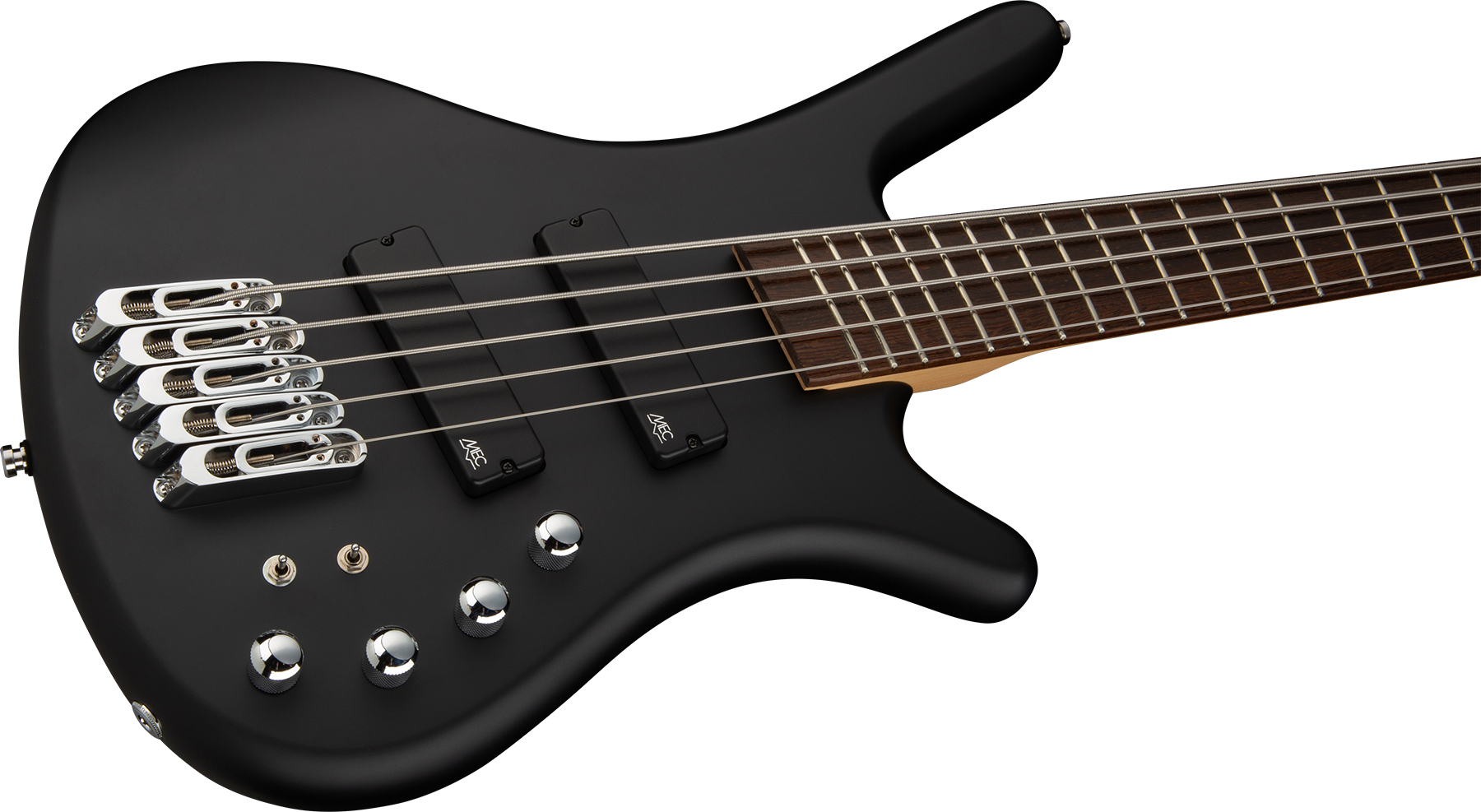Warwick Corvette Multiscale 5c Rockbass Active Wen - Solid Black Satin - Solid body electric bass - Variation 2
