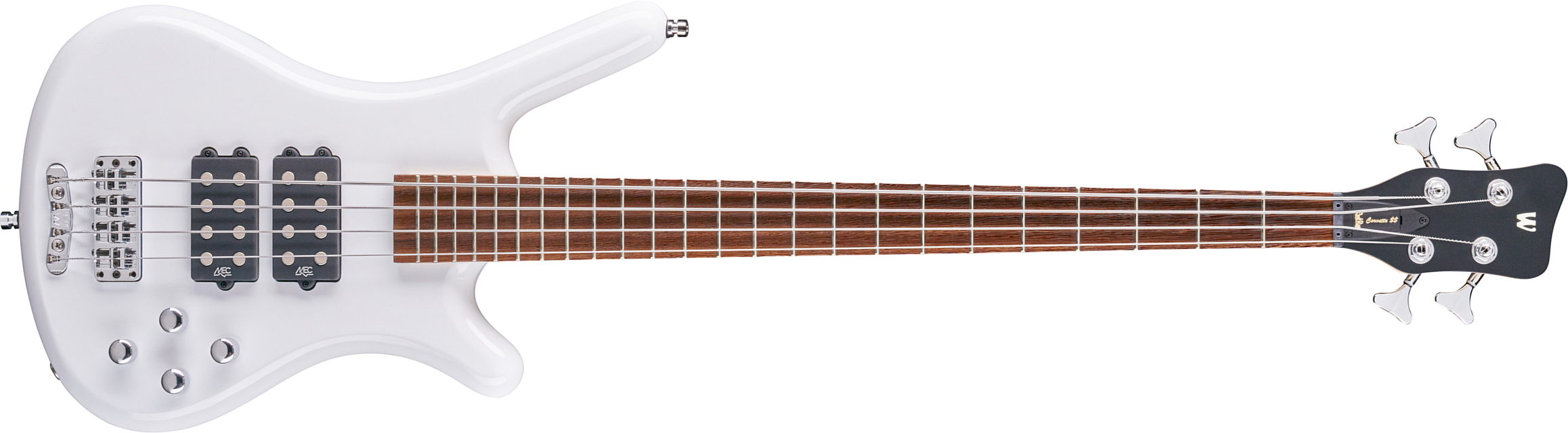 Warwick Corvette $$ 4c Rockbass Active Wen - Solid White - Solid body electric bass - Main picture