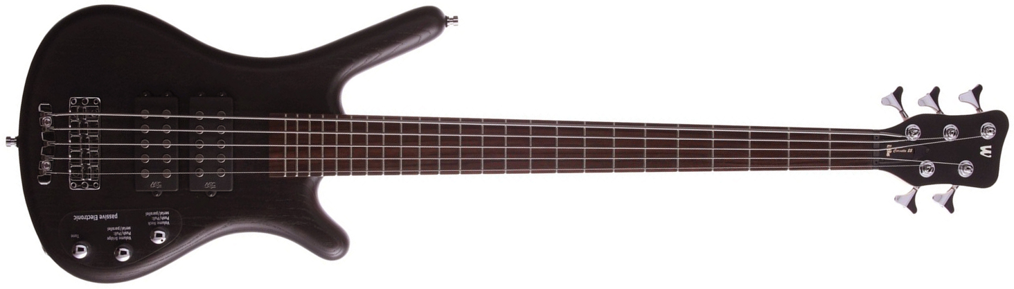 Warwick Corvette $$ 5c Rockbass Active Wen - Nirvana Black Trans. Satin - Solid body electric bass - Main picture