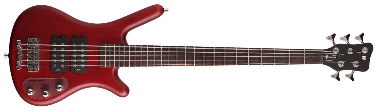 Warwick Corvette $$ 5c Rockbass Active Wen - Burgundy Red Trans. Satin - Solid body electric bass - Main picture