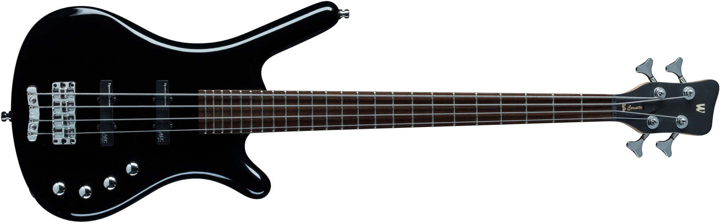Warwick Corvette Basic 4c Rockbass Active Wen - Solid Black - Solid body electric bass - Main picture