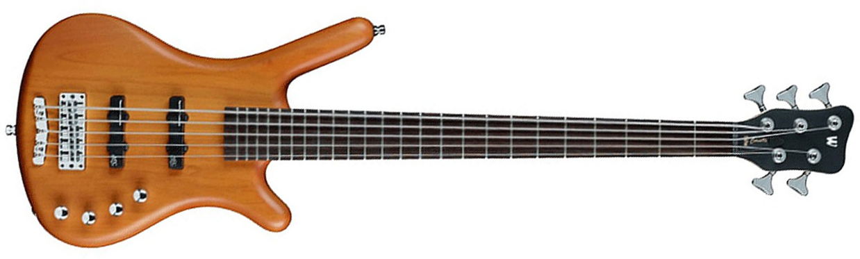 Warwick Corvette Basic 5c Rockbass Active Wen - Honey Violin Trans. Satin - Solid body electric bass - Main picture