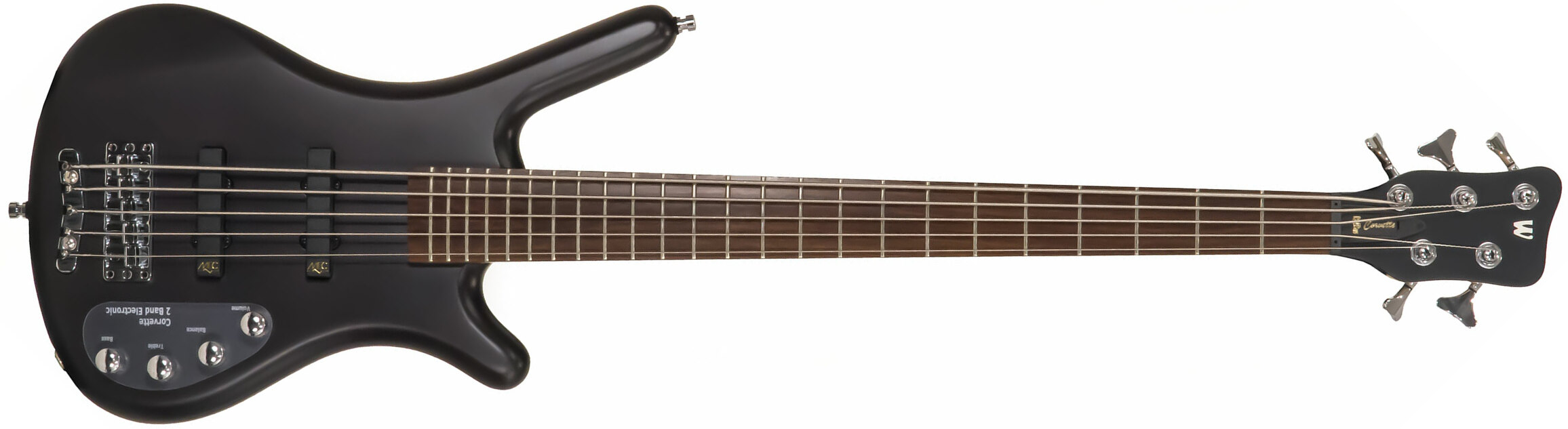 Warwick Corvette Basic 5c Rockbass Active Wen - Nirvana Black Trans. Satin - Solid body electric bass - Main picture