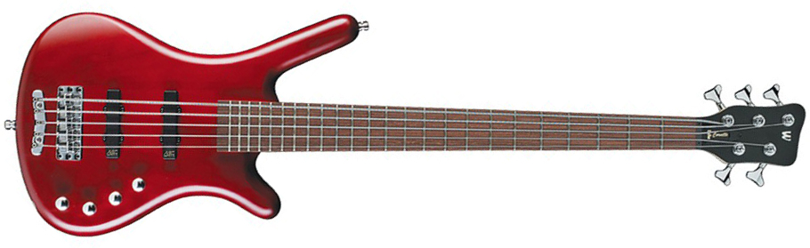 Warwick Corvette Basic 5c Rockbass Active Wen - Burgundy Red Trans. Satin - Solid body electric bass - Main picture