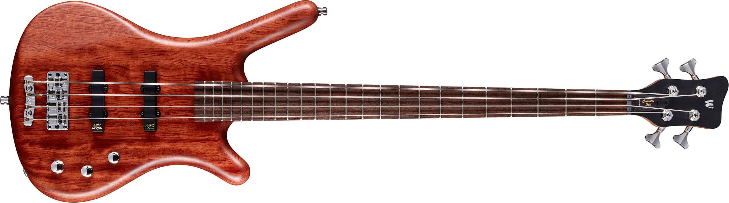 Warwick Corvette Bubinga 4 String Pro Gps Active Wen - Natural Transparent Satin - Solid body electric bass - Main picture