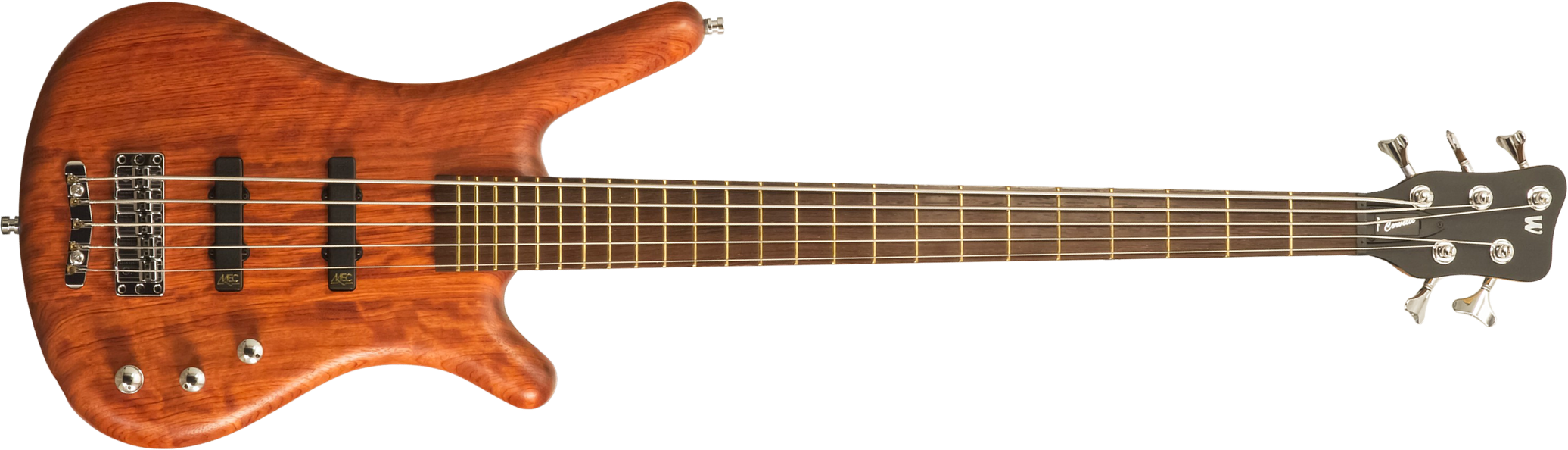 Warwick Corvette Bubinga 5c Pro Gps Teambuilt Active Wen - Natural Transparent Satin - Solid body electric bass - Main picture