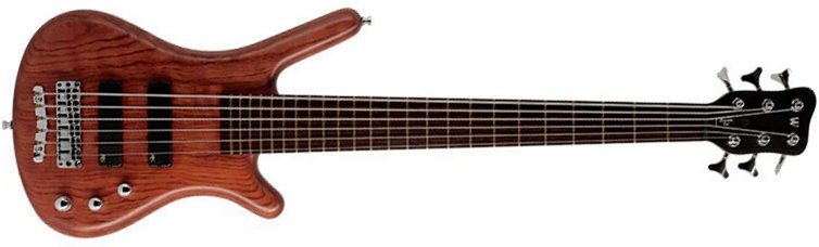Warwick Corvette Bubinga 6c Pro Gps Teambuilt Active Wen - Natural Transparent Satin - Solid body electric bass - Main picture