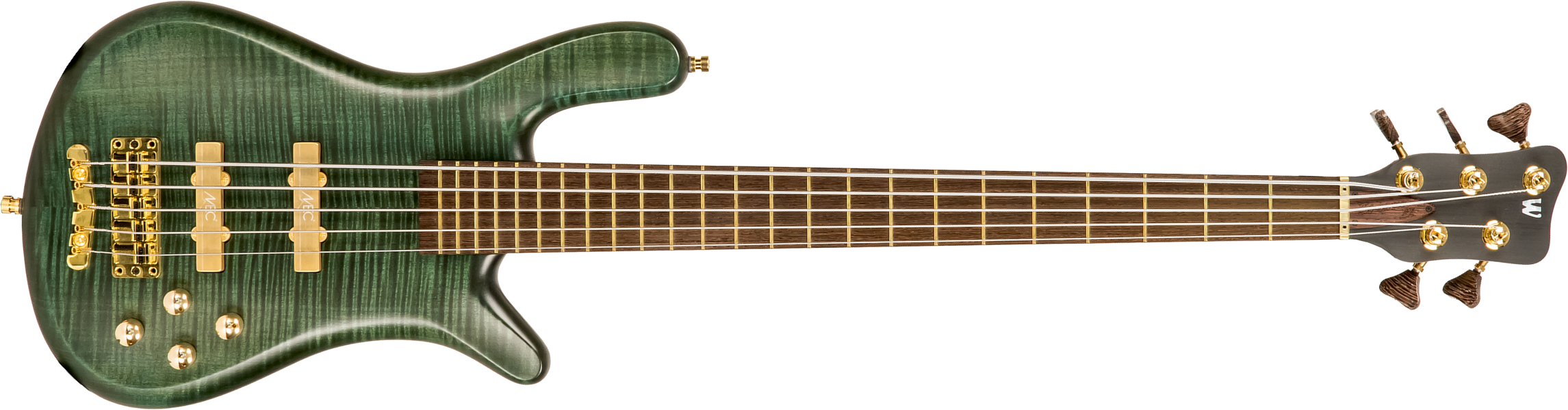 Warwick Custom Shop Streamer Lx 5-strings - Petrol Green Trans Satin - Solid body electric bass - Main picture