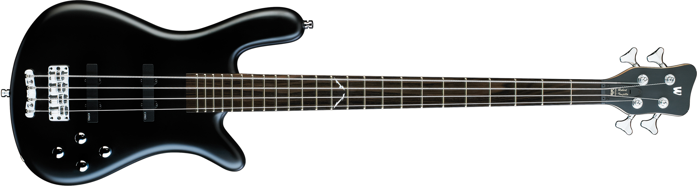 Warwick Robert Trujillo 4c Rockbass Signature Active Eb - Solid Black Satin - Solid body electric bass - Main picture