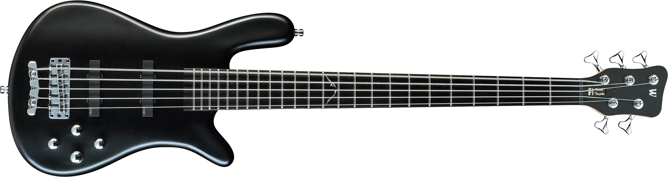 Warwick Robert Trujillo 5c Rockbass Signature Active Eb - Solid Black Satin - Solid body electric bass - Main picture