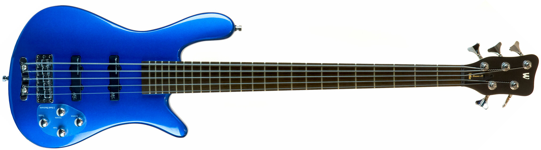 Warwick Streamer Lx 5 String Rockbass 5-cordes Active Wen +housse - Blue Metallic - Solid body electric bass - Main picture