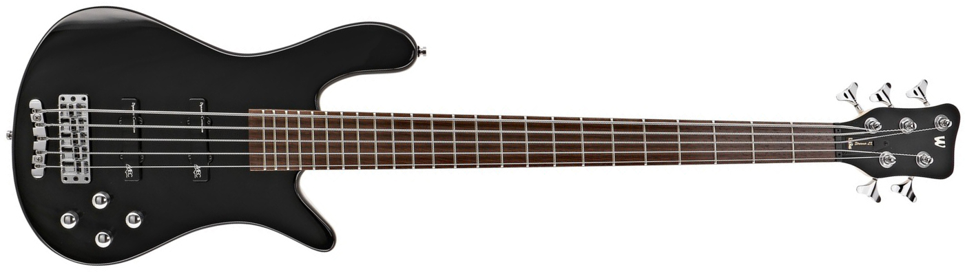 Warwick Streamer Lx 5c Rockbass Active Wen - Solid Black - Solid body electric bass - Main picture