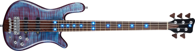Warwick Custom Shop Streamer Stage I 5-String LED - Midnight blue