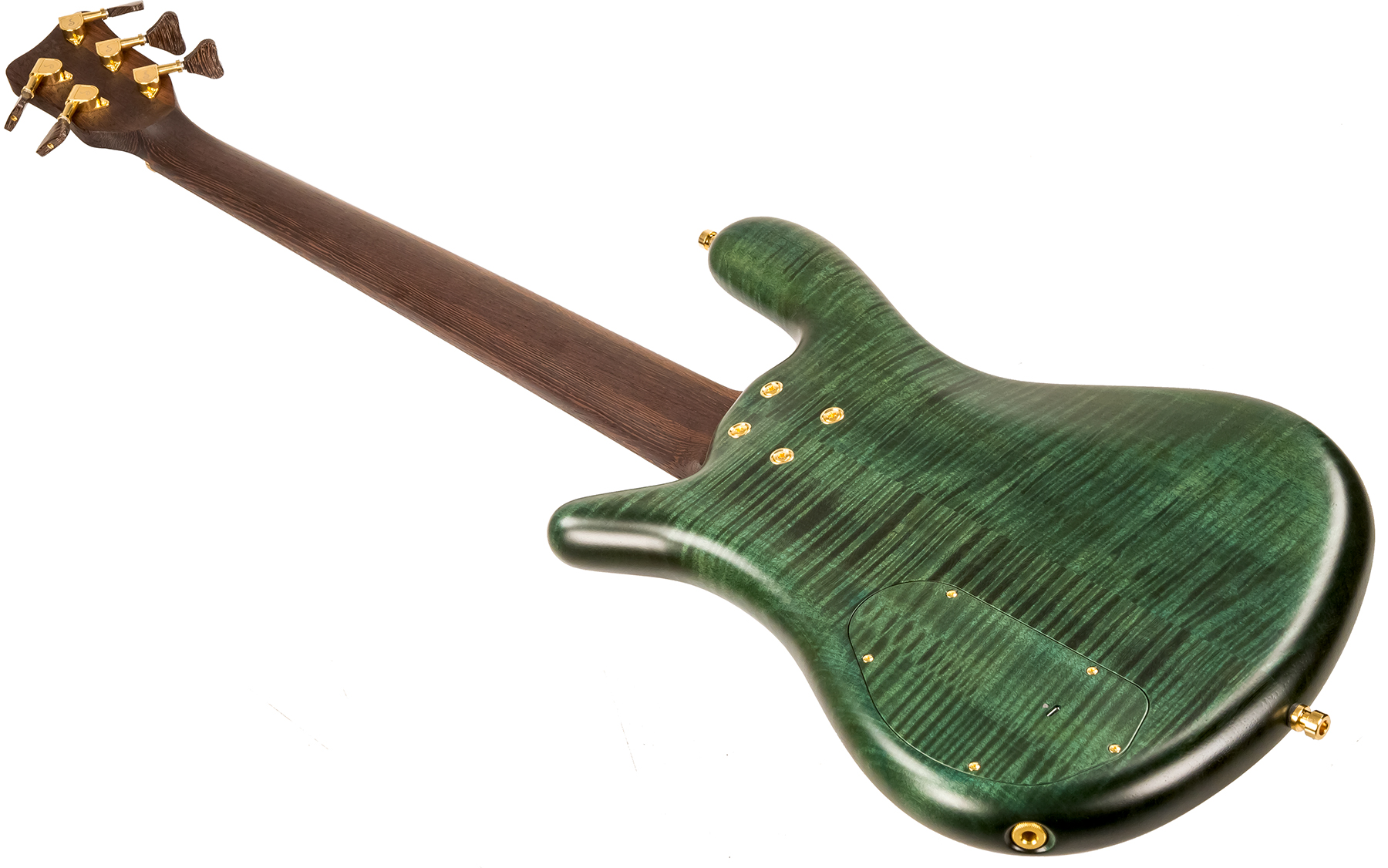 Warwick Custom Shop Streamer Lx 5-strings - Petrol Green Trans Satin - Solid body electric bass - Variation 3