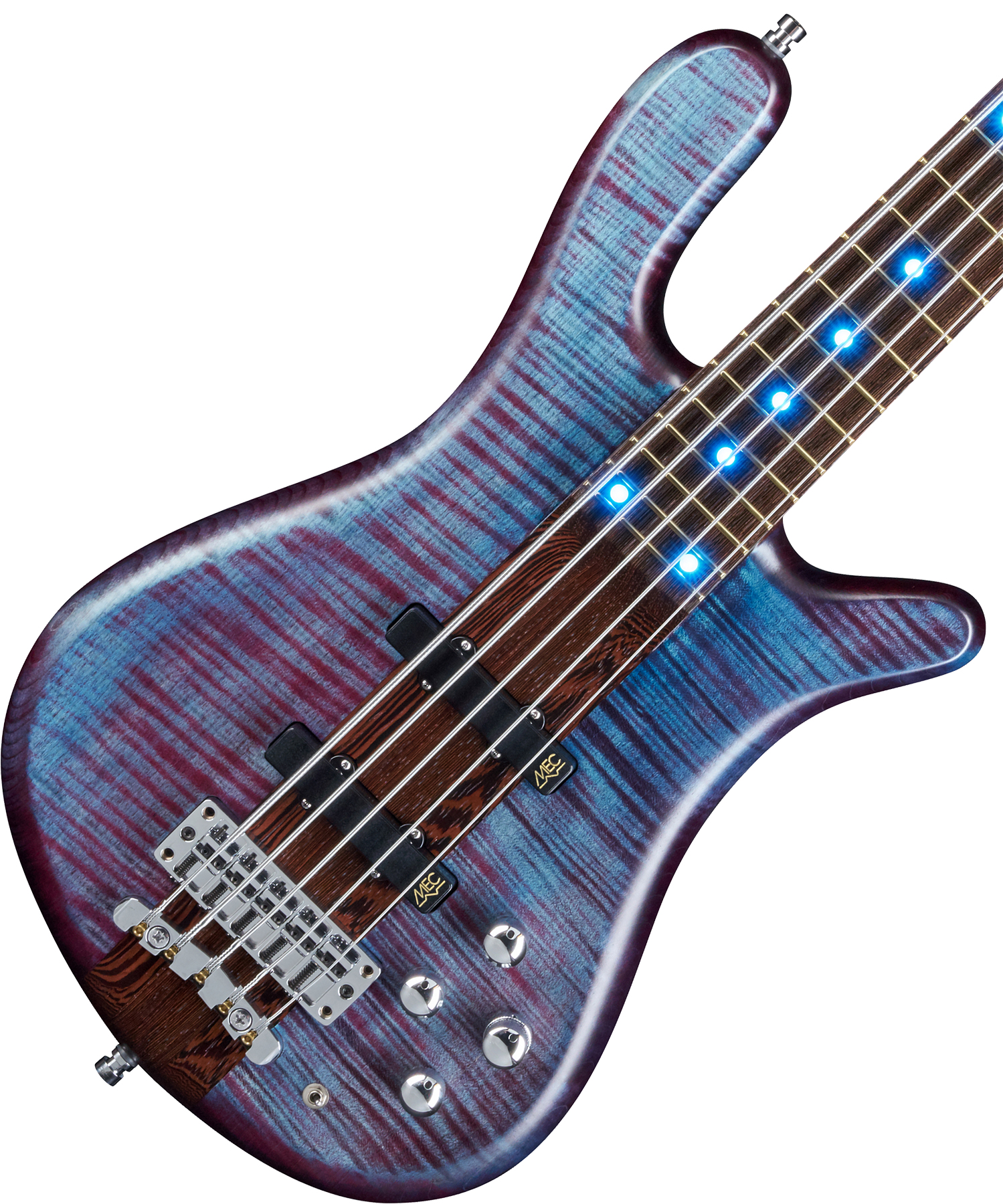 Warwick Custom Shop Streamer Stage 1 5-cordes Led - Midnight Blue - Solid body electric bass - Variation 1