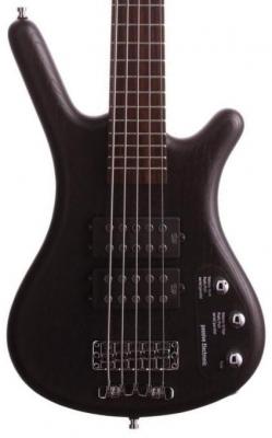 Solid body electric bass Warwick Rockbass Corvette $$ 5-String - Nirvana black trans. satin