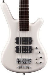 Solid body electric bass Warwick Rockbass Corvette $$ 5-String - Solid white