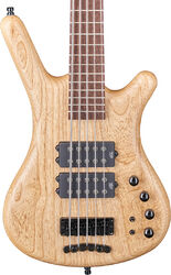 Solid body electric bass Warwick Teambuilt Pro Series Corvette $$ 5-String - Natural transparent satin