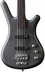 Solid body electric bass Warwick PRO GPS Corvette Ash 4-String Fretless - Nirvana black satin