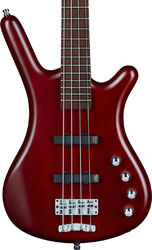 Solid body electric bass Warwick Rockbass Corvette Basic 4 String - Burgundy red satin