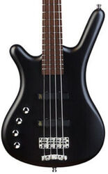 Solid body electric bass Warwick Rockbass Corvette Basic LH - Nirvana black trans. satin