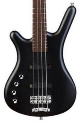 Solid body electric bass Warwick Rockbass Corvette Basic LH - Nirvana black trans. satin