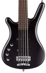 Solid body electric bass Warwick Rockbass Corvette Basic 5-String LH - Nirvana black trans. satin