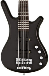 Solid body electric bass Warwick Rockbass Corvette Basic 5-String - Solid black