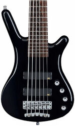 Solid body electric bass Warwick Rockbass Corvette Basic 6-String - Solid black