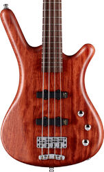 Solid body electric bass Warwick PRO GPS Corvette Bubinga 4 String - Natural transparent satin