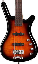 Solid body electric bass Warwick Rockbass Corvette Classic 4 String - Almond sunburst transparent