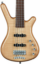 Solid body electric bass Warwick Rockbass Corvette Premium 5-String - Natural