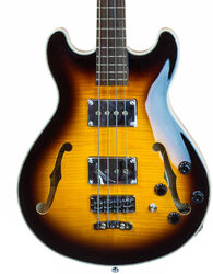 Semi & hollow-body electric bass Warwick Rockbass Star Bass Set Neck Flame Maple +Bag - Vintage sunburst