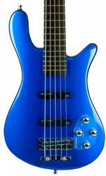 Solid body electric bass Warwick Rockbass Streamer LX 5 String +Bag - Blue metallic