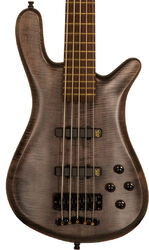 Solid body electric bass Warwick PRO GPS Streamer LX 5 String - Maple nirvana black satin