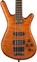 Solid body electric bass Warwick PRO GPS Streamette 4 String Ltd - Special amber transparent satin
